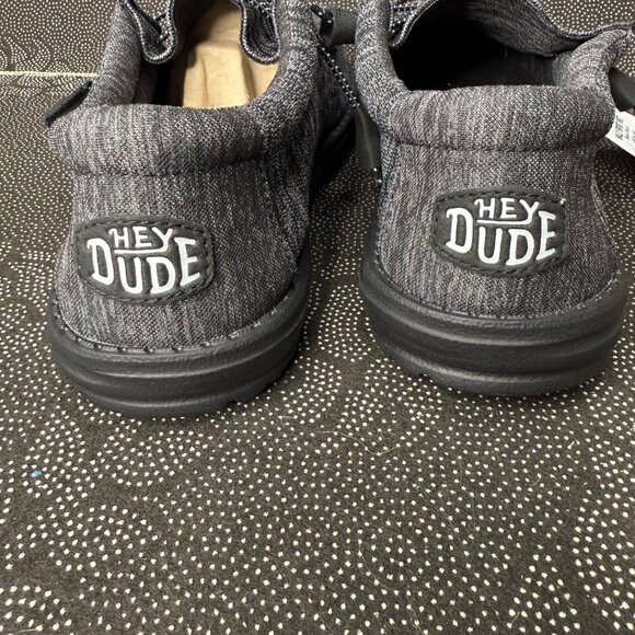 Hey Dude Mens Wally Sport Knit Black Shoes Size M12 Comfortable & Lightweight - Picture 3 of 7